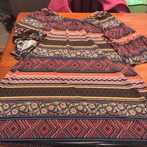 Bohemian knee length dress